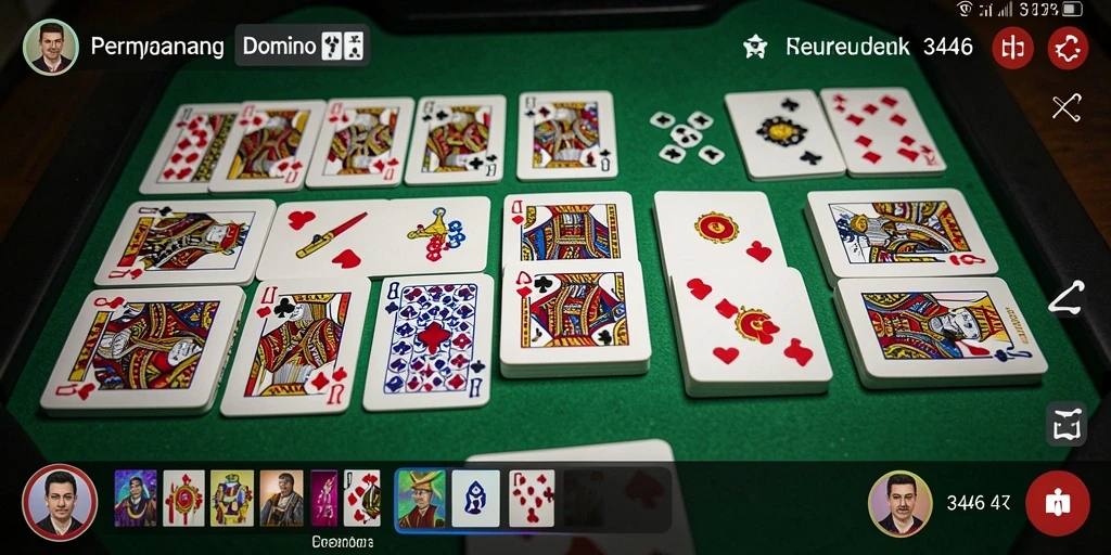 Tampilan permainan Domino di 3446 yang menarik dan interaktif.