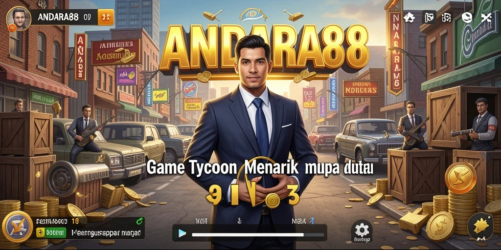Tangkapan layar menunjukkan gameplay Tycoon yang menarik dan interaktif.