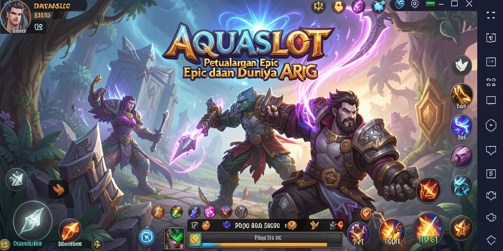 Tampilan gameplay yang menarik dan seru di AQUASLOT.