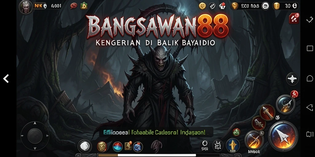 Tangkapan layar menampilkan momen menegangkan dalam BANGSAWAN88.