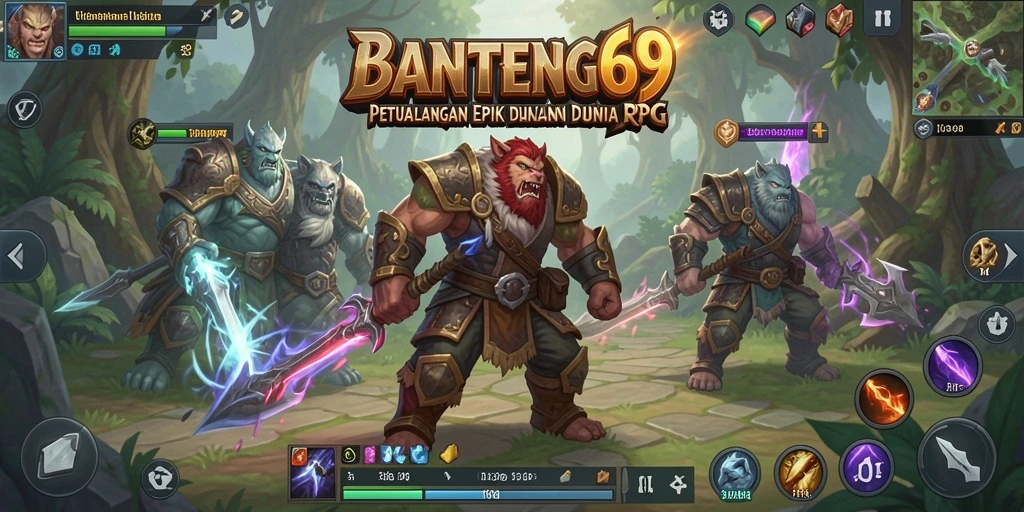 Tampilan gameplay RPG yang menakjubkan dari BANTENG69.