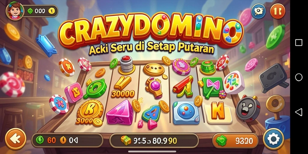 Gameplay seru dari CRAZYDOMINO dengan aksi menarik.