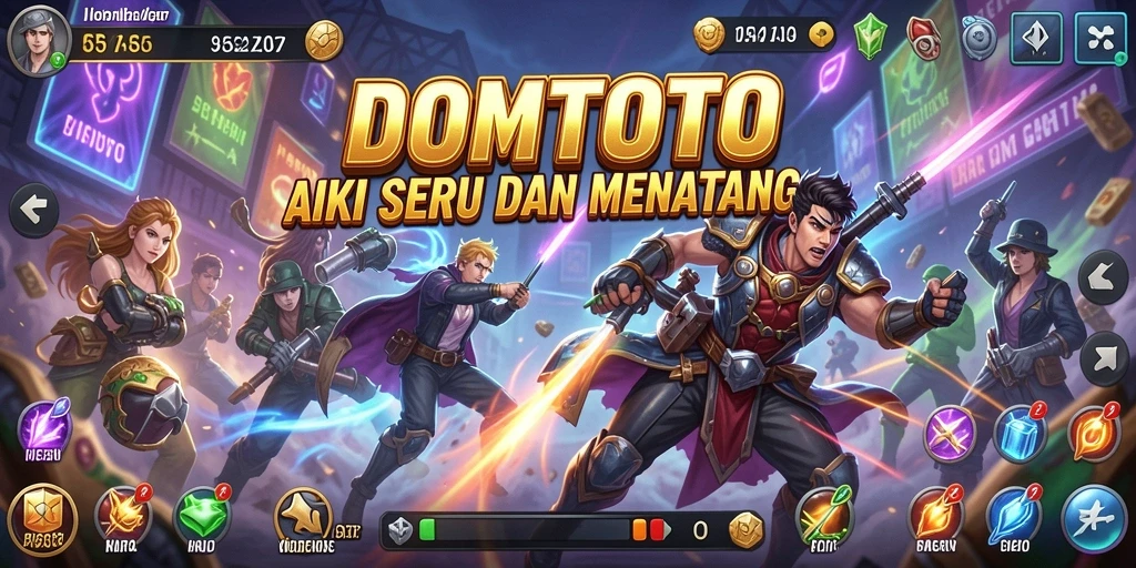 Tampilan gameplay DOMTOTO yang mendebarkan dan penuh aksi.
