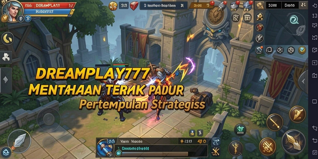 Tampilan gameplay <strong>DREAMPLAY77</strong> yang menegangkan dengan strategi Tower Defense yang menarik.