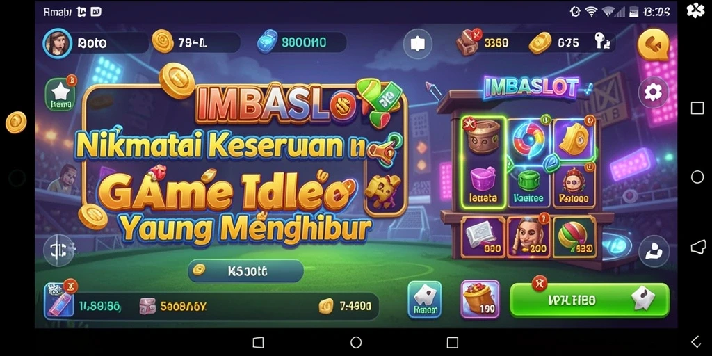 Tampilan gameplay <strong>IMBASLOT</strong> yang menarik dan penuh warna.