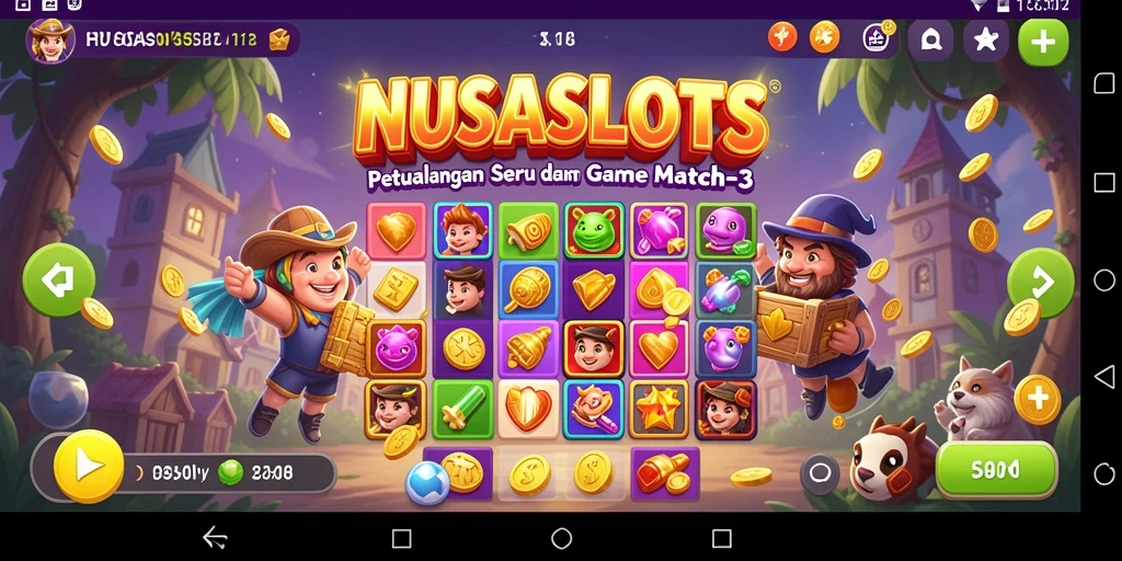 Tampilan gameplay NUSASLOTS yang seru dan penuh warna.
