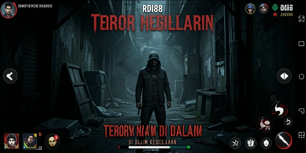Gameplay seram dengan atmosfer mencekam di RDI88.