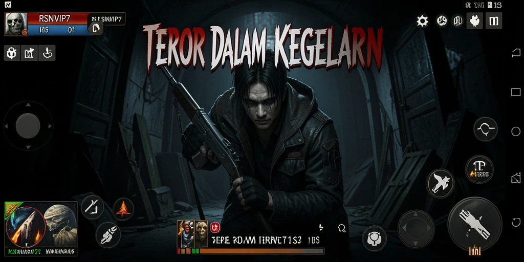 Tampilan gameplay menakutkan dalam RSNVIP7.