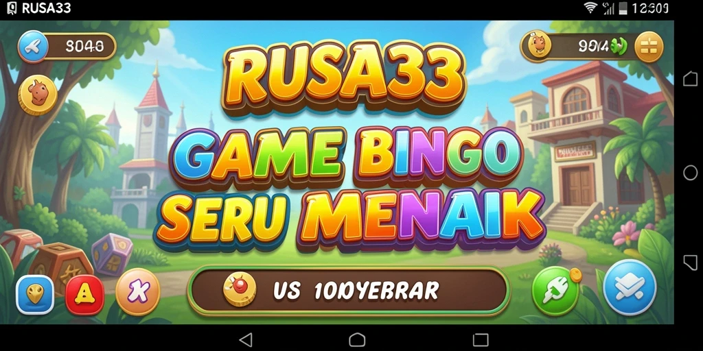 Screenshot utama RUSA33 menampilkan gameplay Bingo yang mendebarkan.