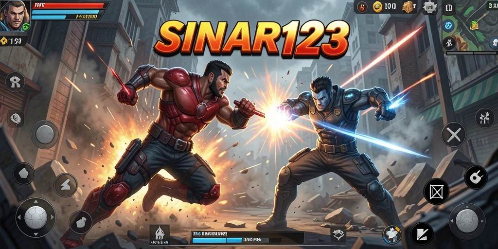 Tampilan gameplay SINAR123 dengan aksi pertarungan yang menegangkan.
