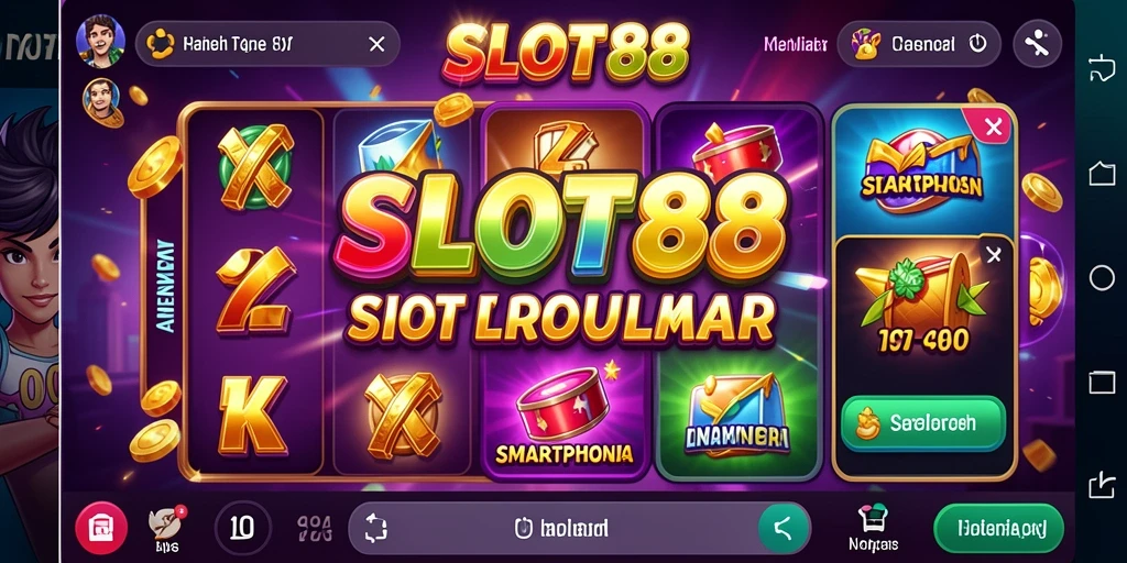 Tampilan menarik gameplay slot di SLOT88 penuh warna dan mendebarkan.