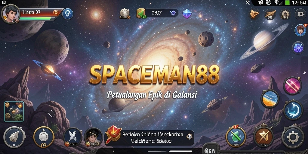 Tampilan gameplay SPACEMAN88 yang seru dan interaktif.
