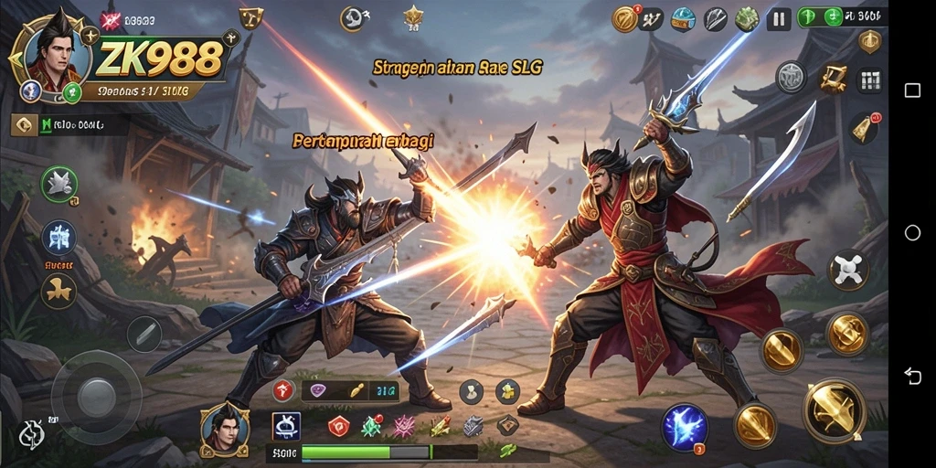 Tampilan menarik dari gameplay SLG yang mendebarkan